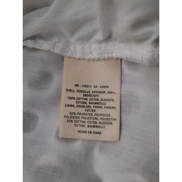 NEW ANTHROPOLOGIE WHITE EUDORA EYELET TOP BY WOLVEN SZ 8 - Picture 10 of 10